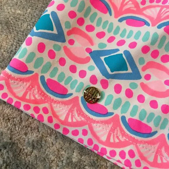 NWT Lilly Pulitzer UPF 50+ Nadine Shift Dress Zanzibar Blue Fish Kiss XL $178 - Picture 4 of 11